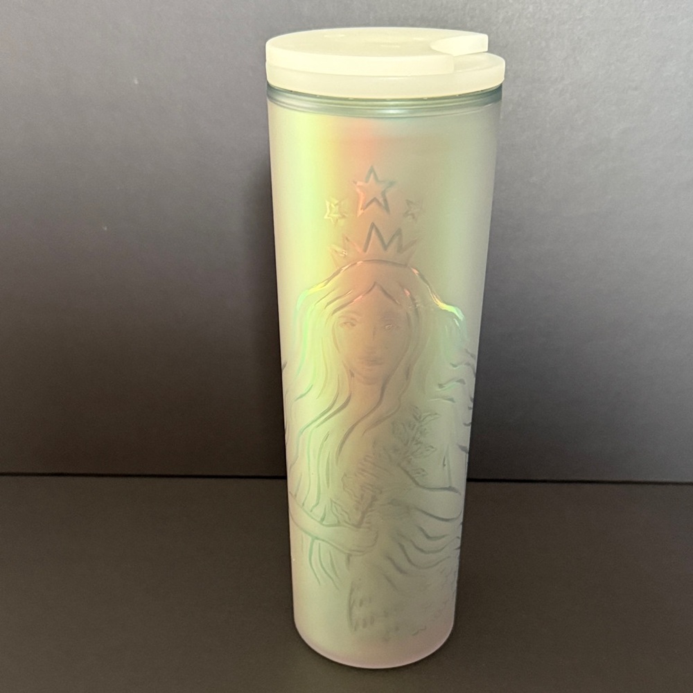 Starbucks Iridescent Tumbler with White Lid